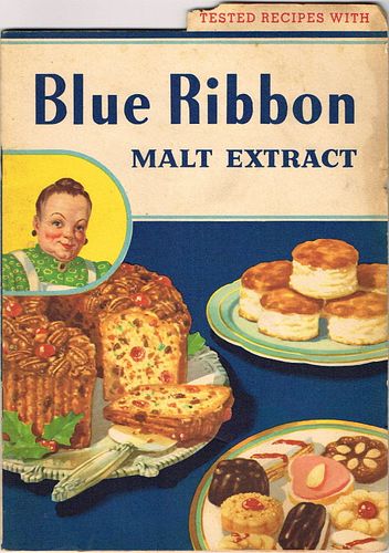 1951 Blue Ribbon Malt Extract "Tested Recipies" Booklet Peoria Heights Illinois