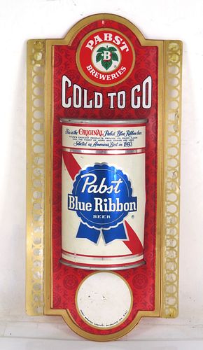 1965 Pabst Blue Ribbon Beer (P - 611) Plastic Indoor Wall Sign 