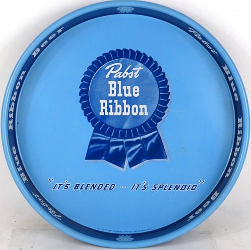 1944 Pabst Blue Ribbon Beer (1023) 13 inch Serving Tray 