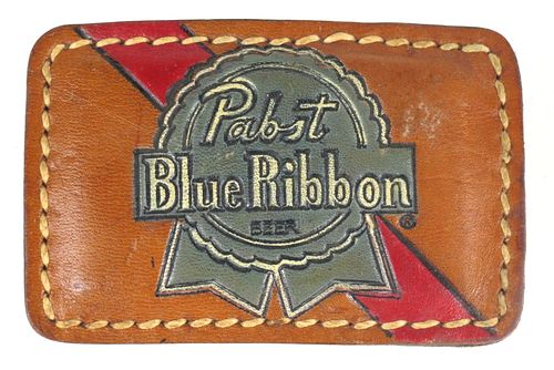 1975 Pabst Beer Leather Belt Buckle 