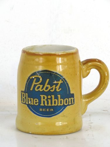 1950 Pabst Blue Ribbon Beer Mini Mug 