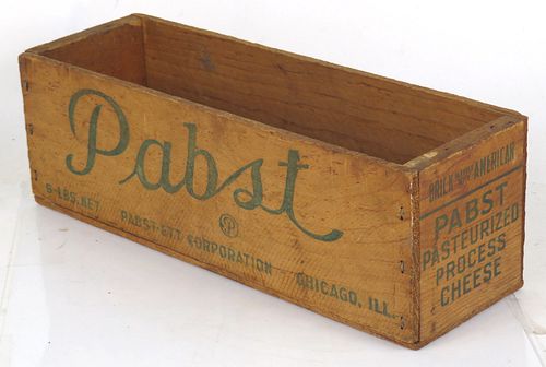 1925 Pabst 5lb American Cheese Wood Box 