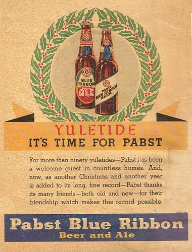 1935 Pabst Blue Ribbon Beer/Ale Print Ad 