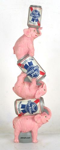 Pabst Blue Ribbon "Pink Elephants" Tap Handle