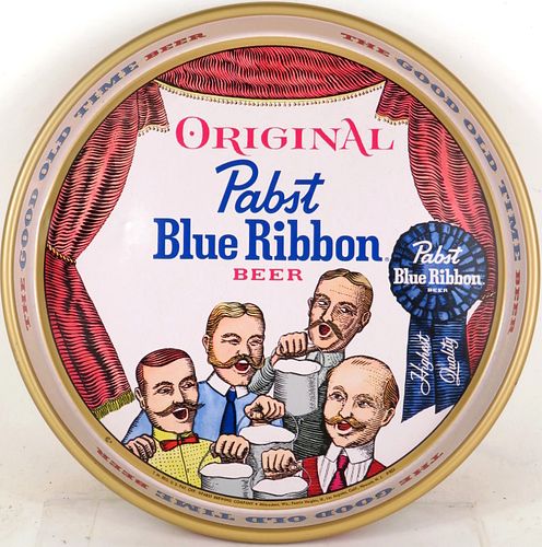 1960 Pabst Blue Ribbon Beer "Barbershop Quartet" 13 inch Serving Tray 
