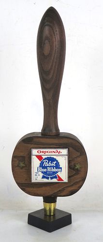 1960 Original Pabst Blue Ribbon Beer Tall Tap Handle Los Angeles California