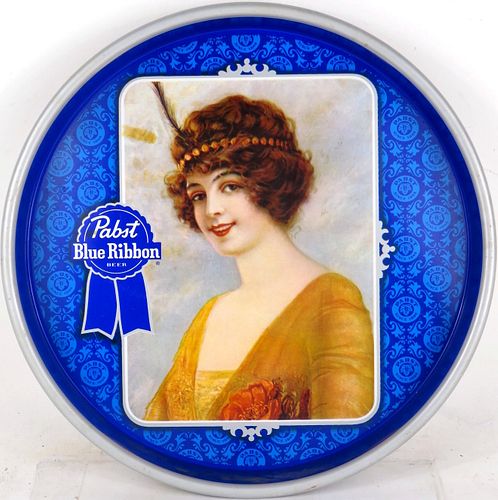 1973 Pabst Blue Ribbon Beer (P - 1489) 13 inch Serving Tray 