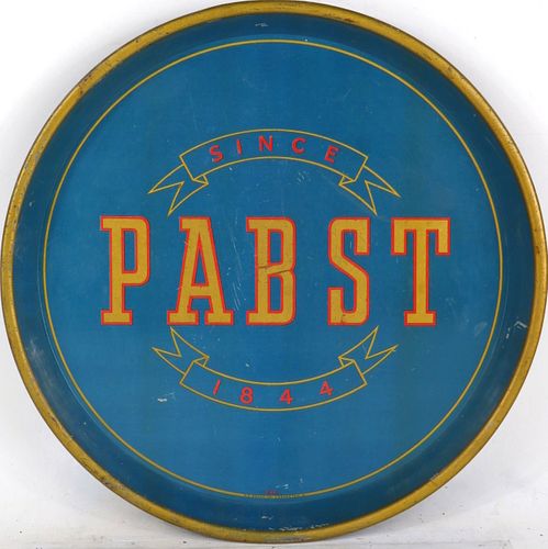 1933 Pabst Beer "Since 1844" (1021) 12 inch Serving Tray 