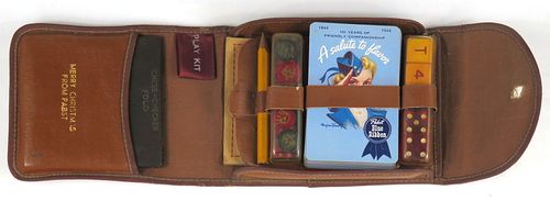 1944 Pabst Blue Ribbon Beer "Play Kit" Playing Card Set