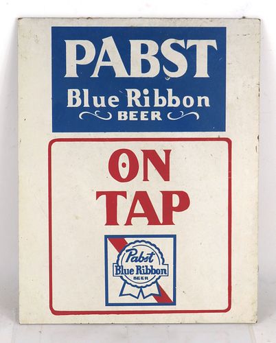 1980 Pabst Blue Ribbon Beer (Masonite) Wooden Sign 