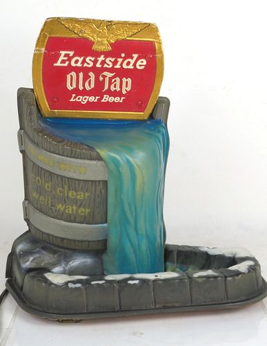 1964 Eastside Old Tap Beer Barrel Waterfall Motion Sign Motion Sign Los Angeles California