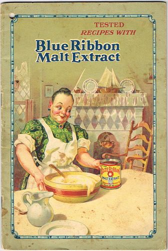1925 Blue Ribbon Malt Extract "Tested Recipies" Booklet Peoria Heights Illinois