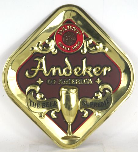 1968 Andeker Of America Beer (A - 055) Plastic Indoor Wall Sign 