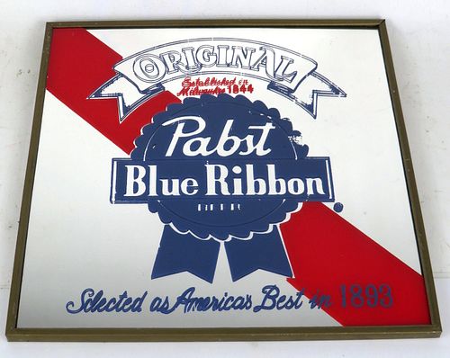 1970 Pabst Blue Ribbon Beer Bar Mirrors 