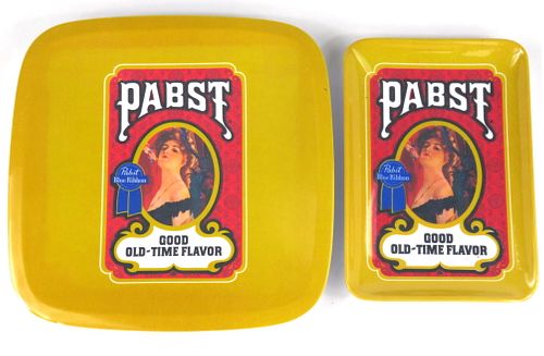 1971 Set of two Pabst Beer Change Trays