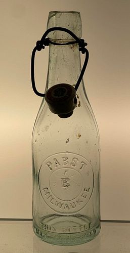 1898 Pabst Beer Split Size Blob Top 7oz Embossed Bottle 