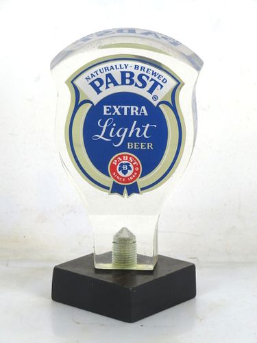 1978 Pabst Extra Light Beer Acrylic Tap Handle
