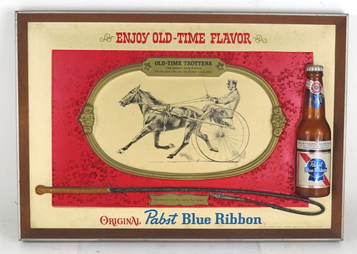 1967 Pabst Blue Ribbon Beer (Dan Patch) Plastic Indoor Wall Sign 