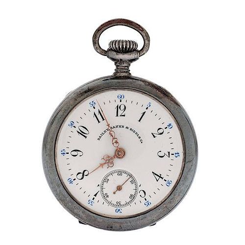 Bailey, Banks and Biddle Co. .935 Silver Cased Pocket Watch 