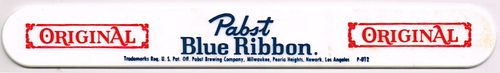 1960 Pabst Blue Ribbon Beer (P - 012) Foam Scraper 