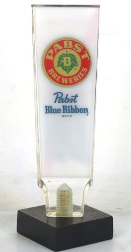 1965 Original Pabst Blue Ribbon (PBR reverse) Acrylic Tap Handle