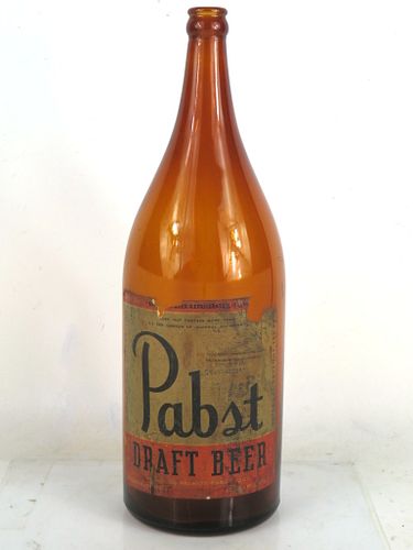 1936 Pabst Draft Beer Half Gallon Picnic Bottle