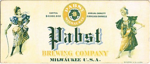 1910 Pabst Brewery Ink Blotter 