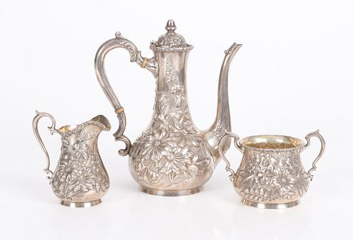 A Sterling Tea Set By Hamilton and Davis