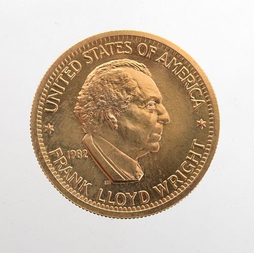 U.S. Mint Gold Medal, Frank Lloyd Wright #3