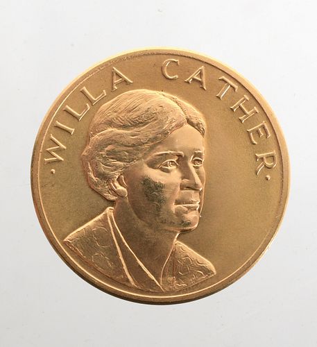 U.S. Mint Gold Metal, Willa Cather