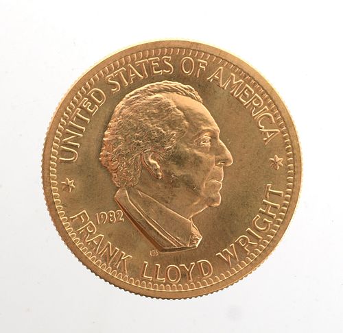 U.S. Mint Gold Medal, Frank Lloyd Wright #4