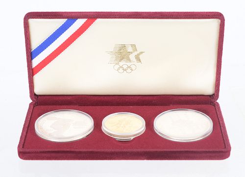 1983-84 Olympic Proof Silver & Gold Coin Set #2