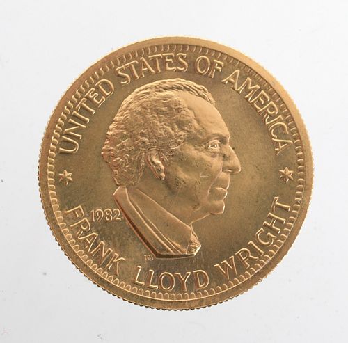 U.S. Mint Gold Medal, Frank Lloyd Wright #6