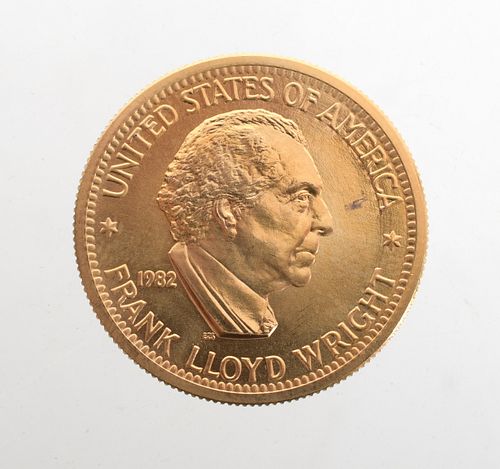 U.S. Mint Gold Medal, Frank Lloyd Wright #7