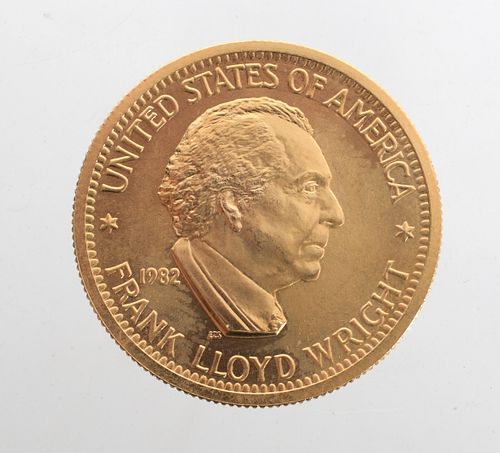 U.S. Mint Gold Medal, Frank Lloyd Wright #10