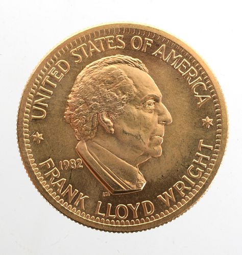 U.S. Mint Gold Medal, Frank Lloyd Wright #11