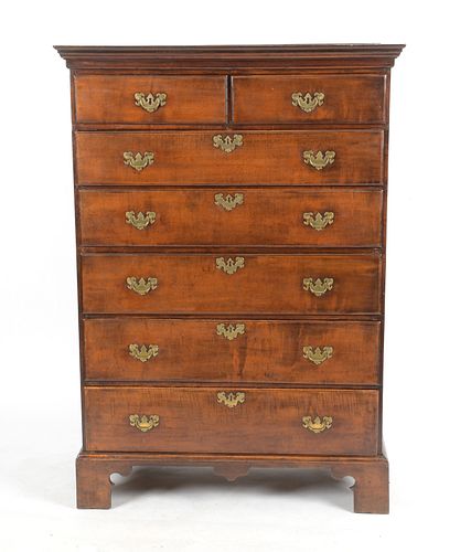 New England Maple Tall Chest of Drawers