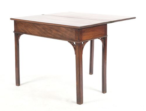 Chippendale Mahogany Fold-Top Card Table