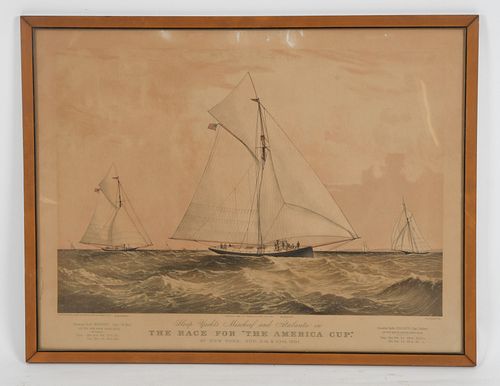 Currier & Ives; after Charles Parsons, Yacht Print