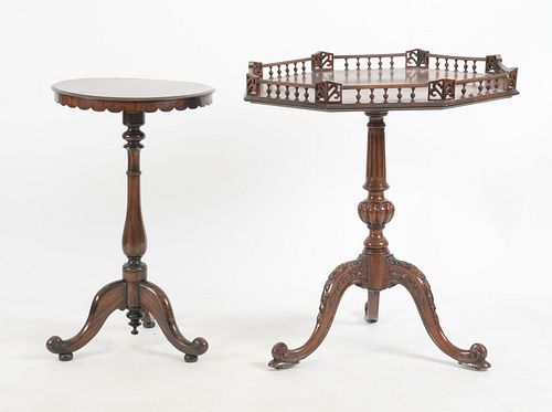 Two English Hardwood Occasional Tables