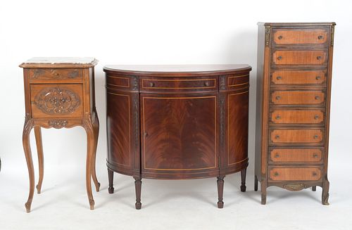 Group of Neoclassical and Rococo Style Furniture