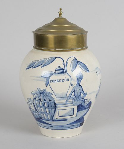 An 18th Century Delft Tobacco Jar