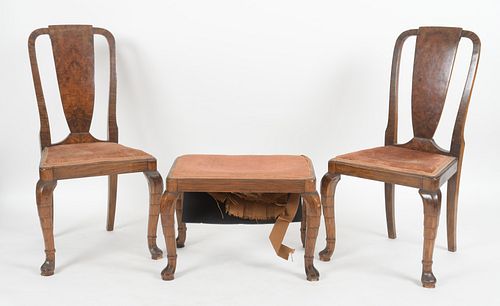 Three Pieces Suite of Art Deco Seating Furniture