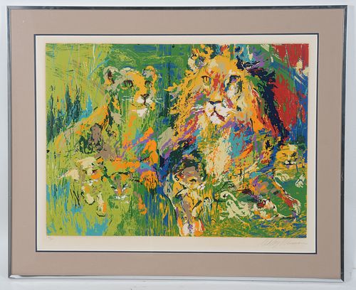 LeRoy Neiman (1921 - 2012) Serigraph, Lions