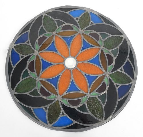 A Round Stained Glass Window