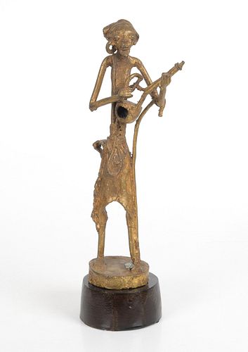 An African Gilt Bronze Figure
