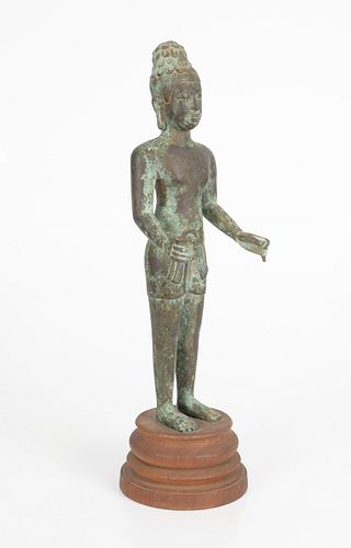 A Thai Bronze Figure of a Bodhisattva