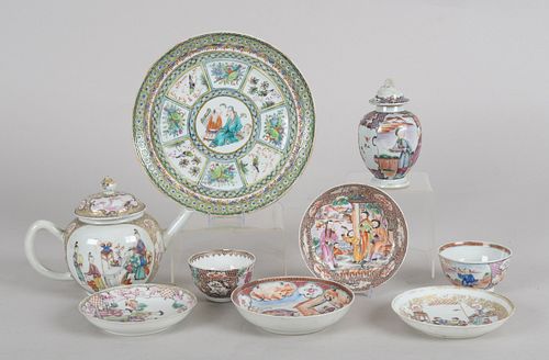 Group Chinese Porcelain Famille Rose Tableware