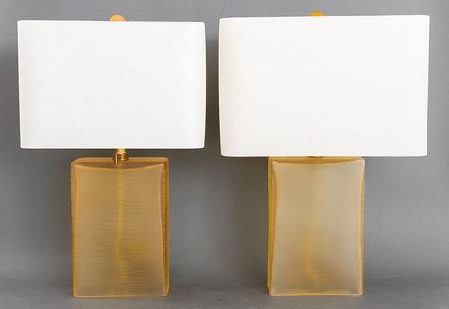 John Hutton for Donghia Frosted Glass Lamp, 2