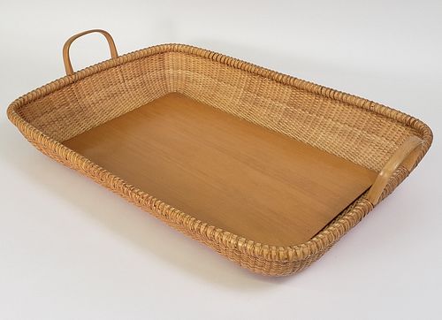 Vintage Nantucket Basket Serving Cocktail Tray